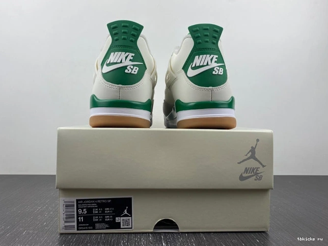 Reps TB Stretchable Jordan Retro SB 3895 Green 4 DR5415- Pine 1028